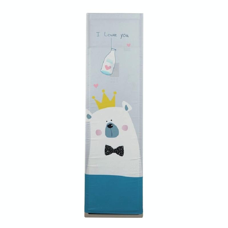 175x55x35cm Lucky Cat Fabric Dust Cover for Vertical Cabinet Air Conditioners