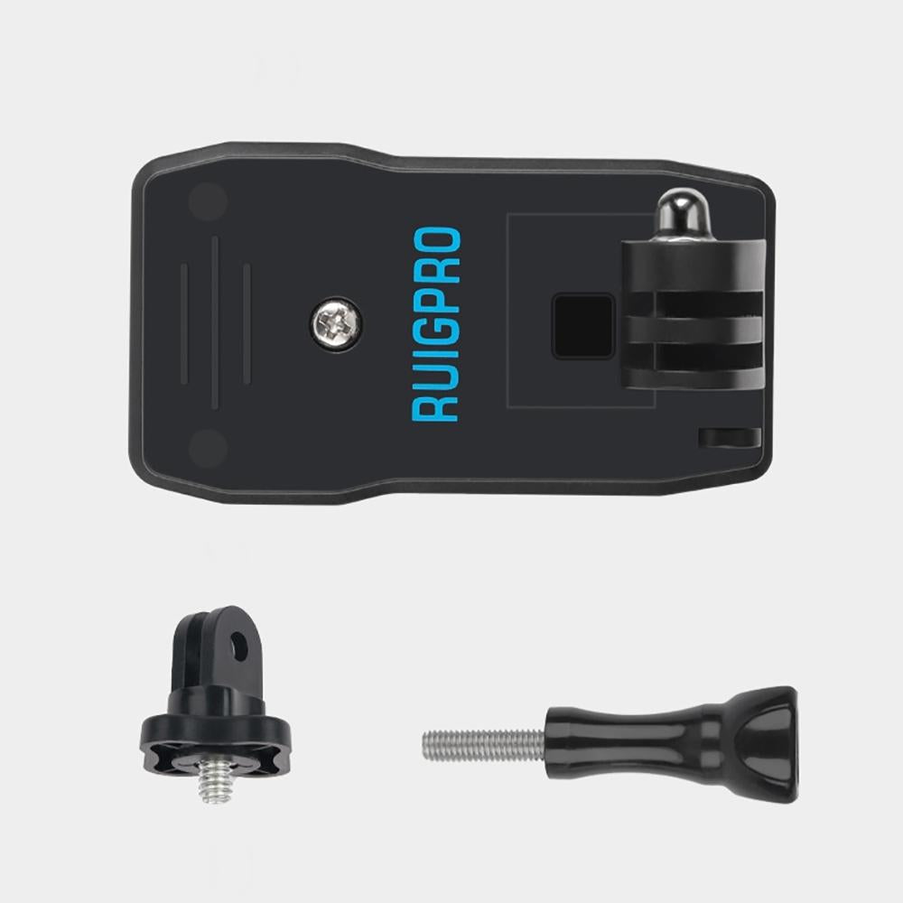 360 Degree Backpack Mount for Gopro Dji and Other Action Cameras - Rotating Clip Clamp