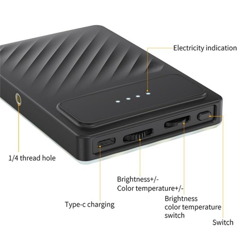 Portable Clip-on Fill Light for Mobile Devices - Three Light Modes