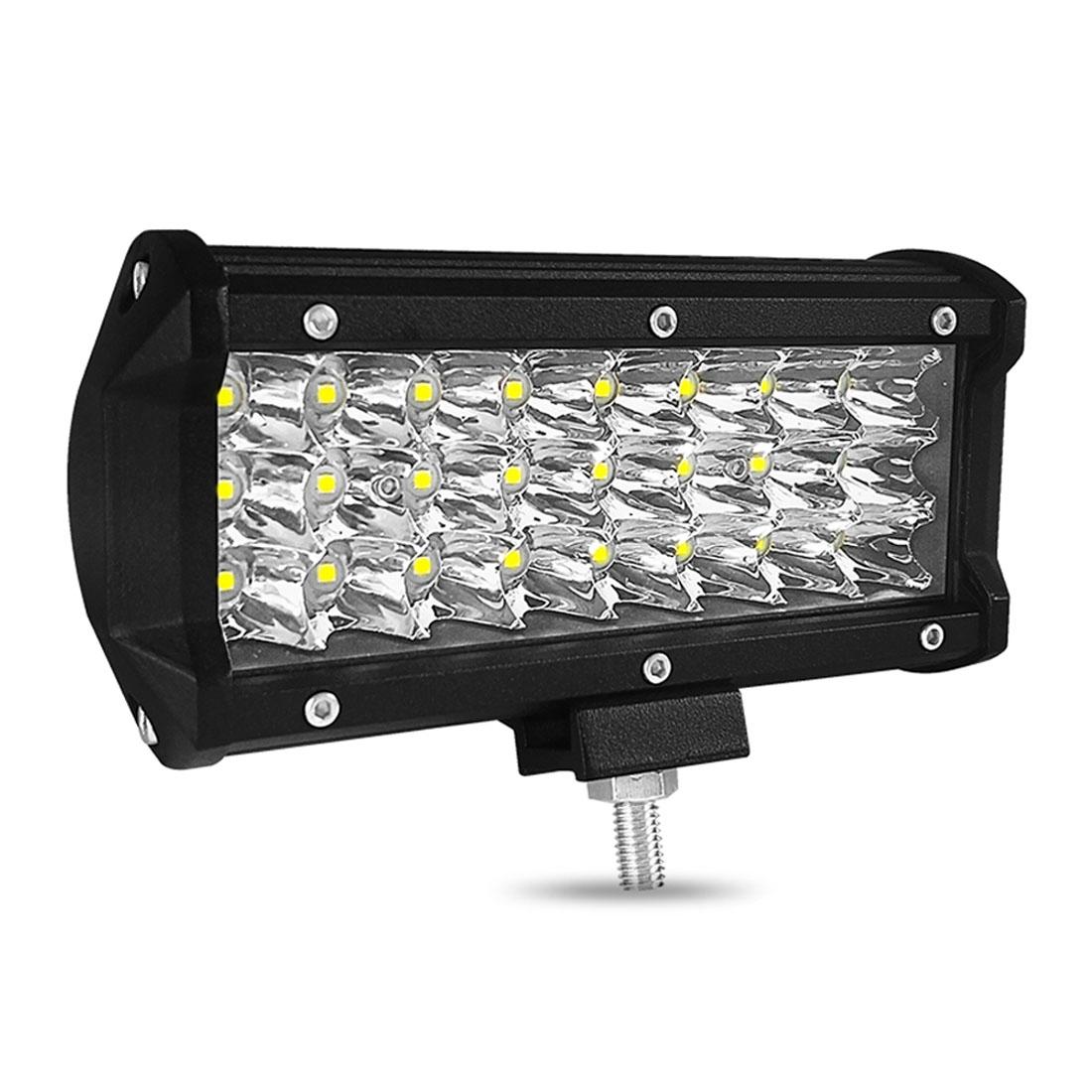 7 Inch 18W 1800Lm 3 Row Led Strip Light Working Refit Off - Road Vehicle Lamp Roof Strip Light