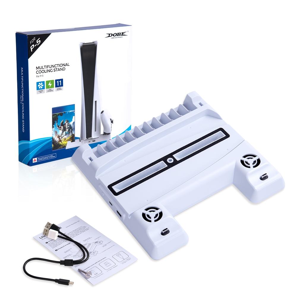 Multi-function Ps5 Stand with Game Disc Storage