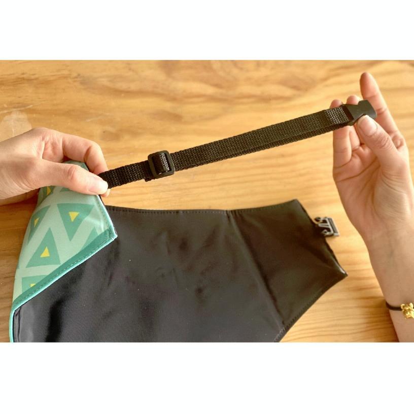 Refreshing Avocado Pet Scarf Three-Layer Thickened Waterproof Saliva Towel - Size Xl