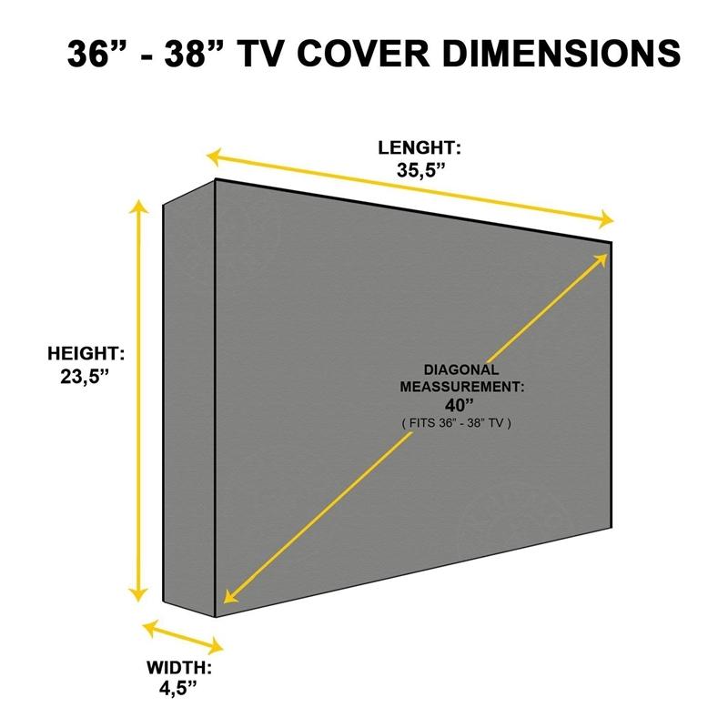 Universal Outdoor Tv Cover - 46-48 Inch Waterproof and Dustproof