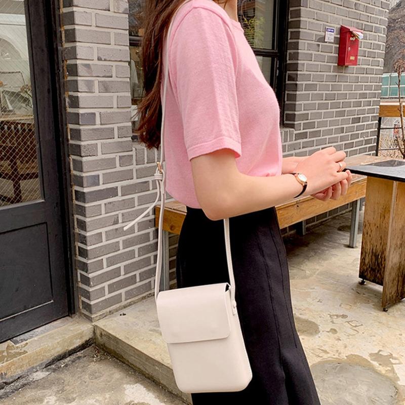 Versatile Creamy White Crossbody Phone Bag