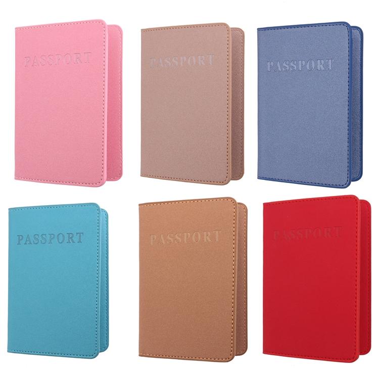 Frosted Pu Multi Card Passport Holder Dirty Yellow