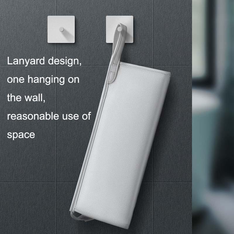 Emerald Green Hair Dryer Storage Package with Protective Cover and Hair Roll