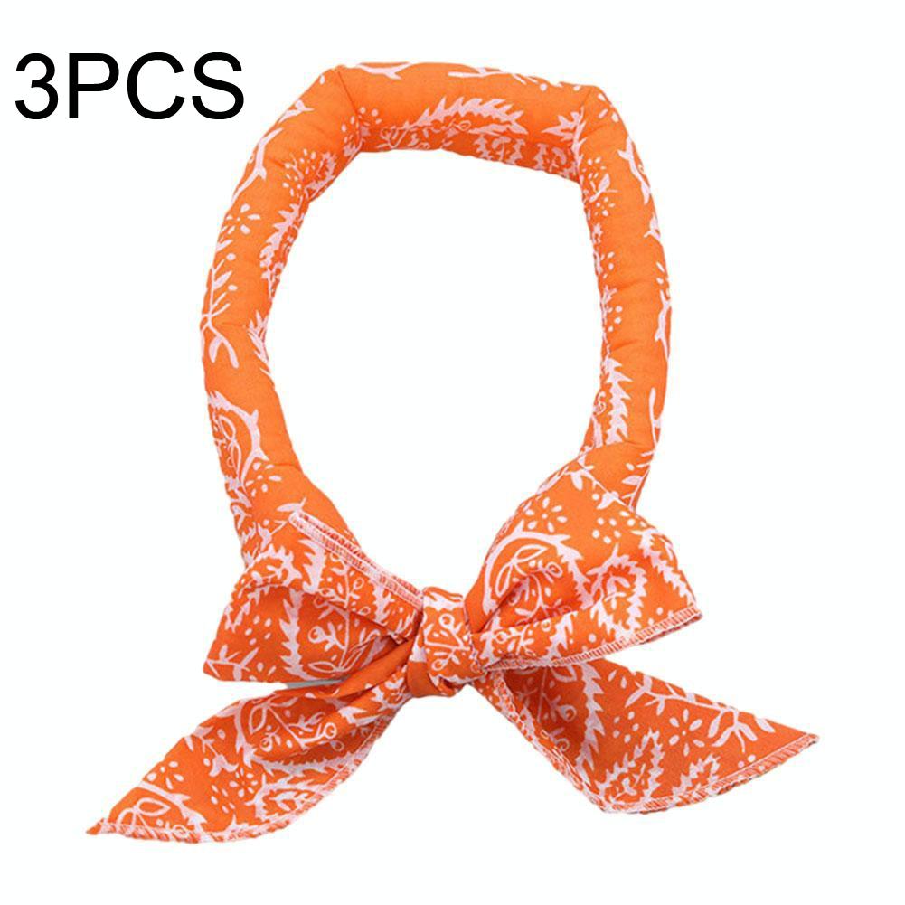 3-piece Cooling Bandana Scarf Set - Yellow Leaves