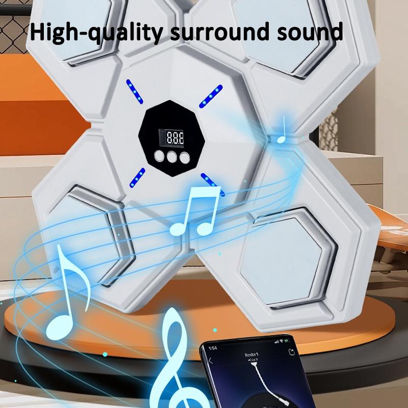 Rechargeable Bluetooth Boxing Machine With Adult & Child Gloves - Blue - Without Gloves Blue