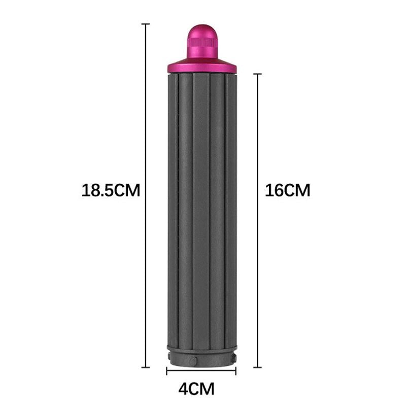 Upgraded Long Curling Barrels for Dyson Airwrap Hair Dryer with Nozzle and Adapter in Rose Red