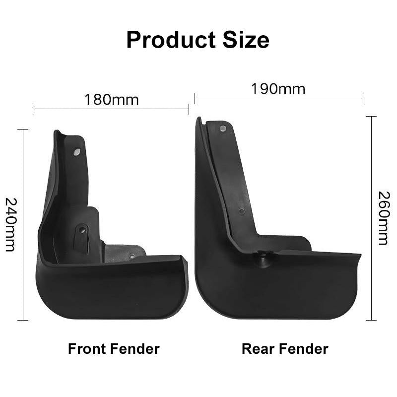 For Toyota Camry 2018-2021 4Pcs / Set Car Auto Soft Plastic Splash Flaps Fender Guard