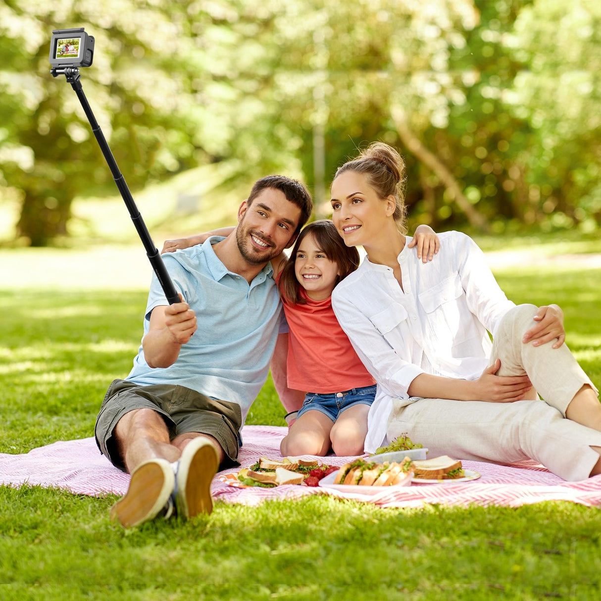 110cm Metal Selfie Stick Monopod for Insta360 one Rs X2 X3 X4