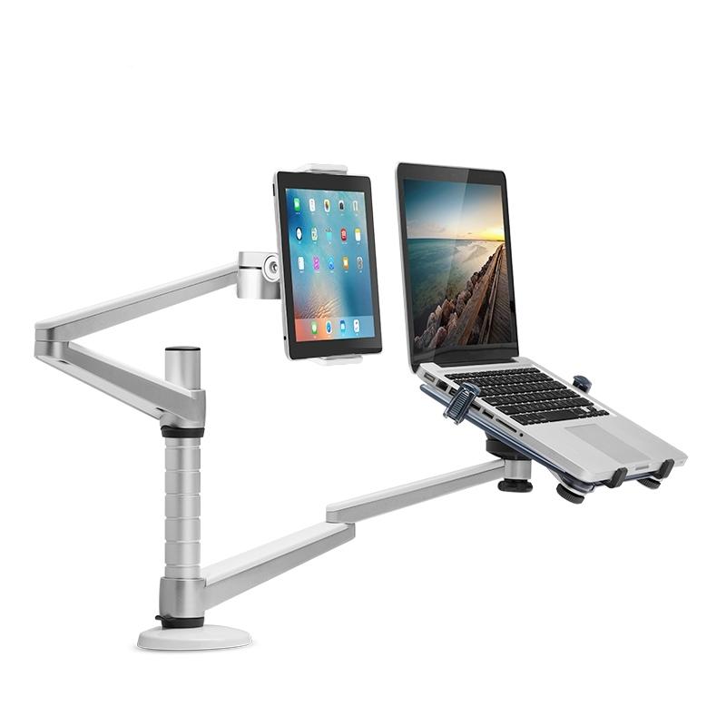 Versatile Rotating Stand for 10-16 Laptops and 4.7-12.9 Tablets - Adjustable Height