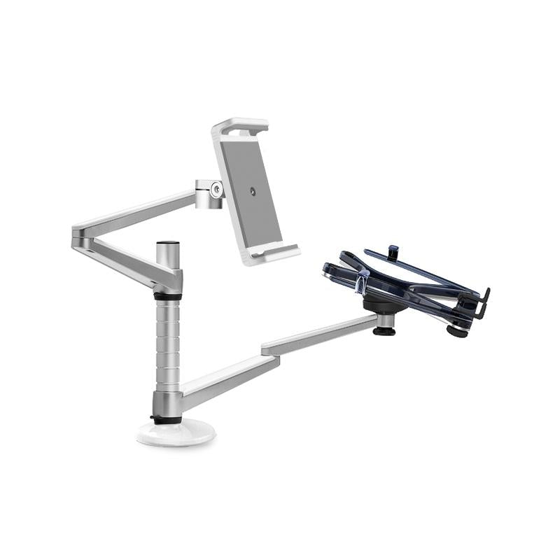 Versatile Rotating Stand for 10-16 Laptops and 4.7-12.9 Tablets - Adjustable Height
