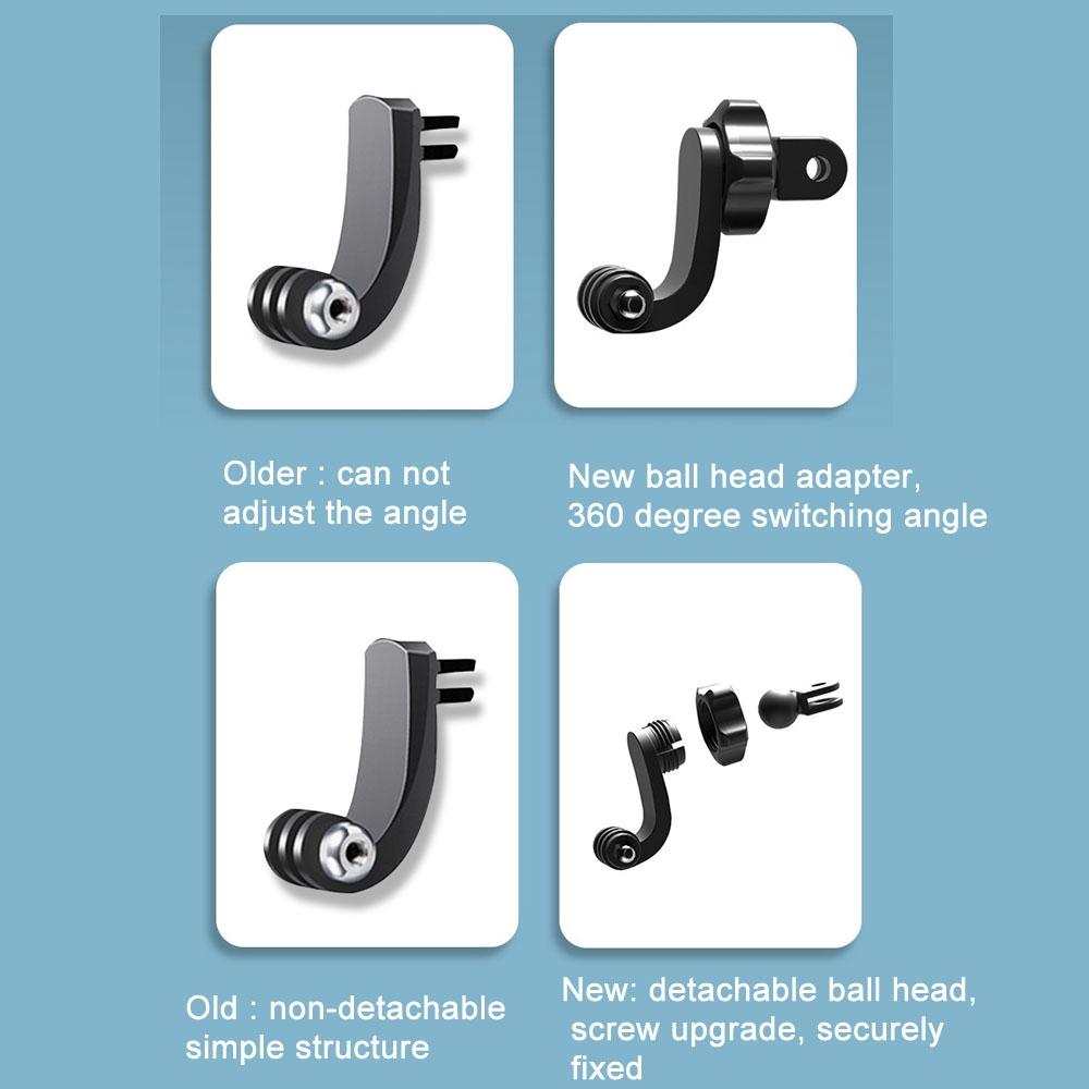 Universal Action Camera Adapter - Vertical & Horizontal Shoot - 2 Pack