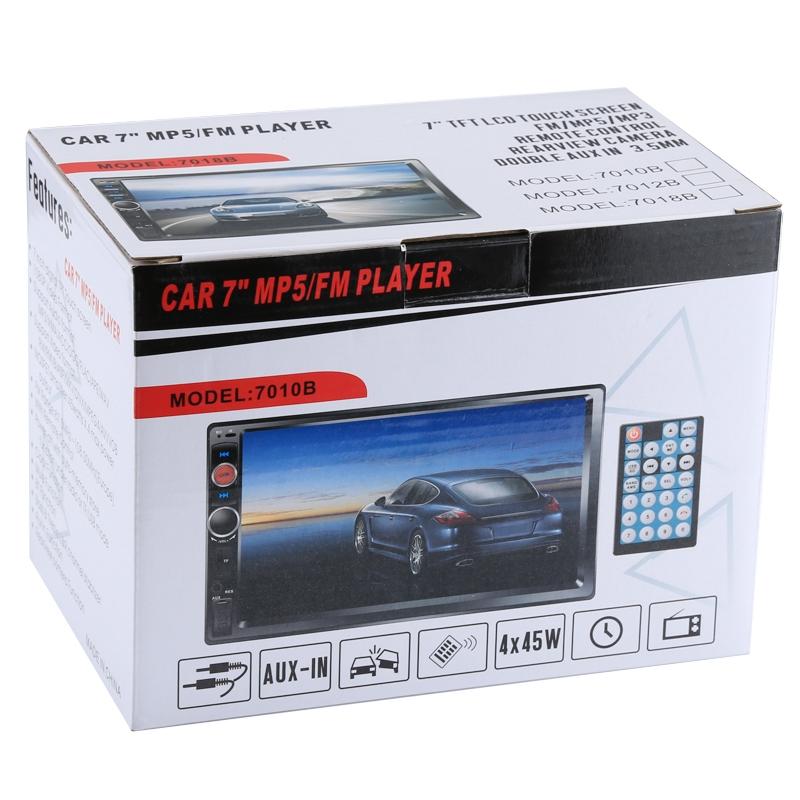 7 Inch Hd Touch Car Radio W / Bluetooth Remote Rearview Camera 6800 Module Fm / Tf / Usb