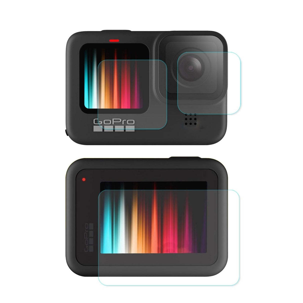 Enkay Hat Prince 3-in-1 Tempered Glass Film for Gopro Hero9 Camera Lens and Screen - 0.2mm 9h 2.15d