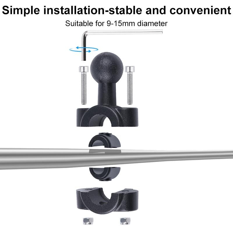 Universal Car Seat Mount for Action Cameras - 25mm Ballhead with Tripod Adapter