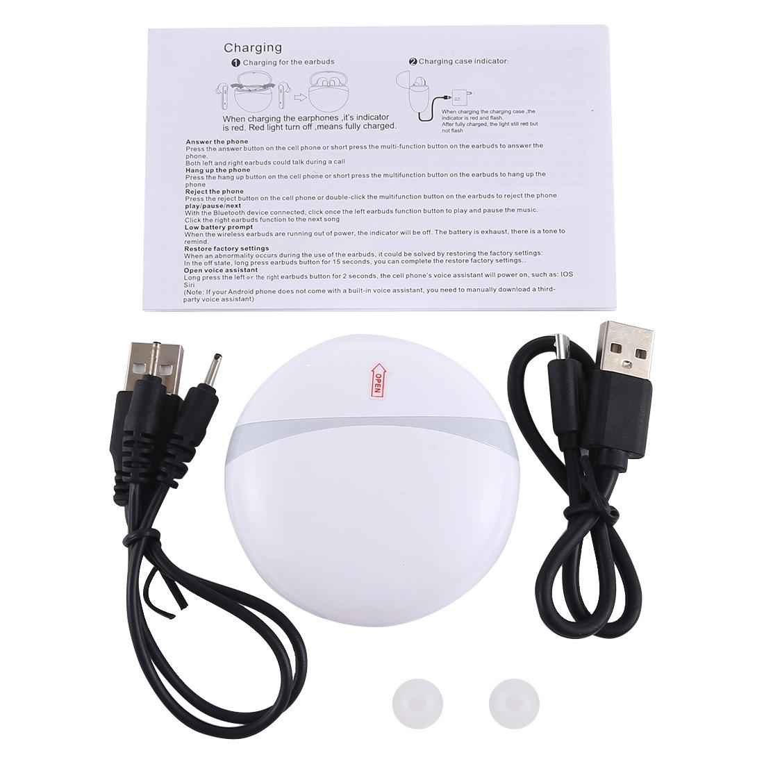 Hi-fi Stereo T12 Tws Wireless Earphones + Charging Case