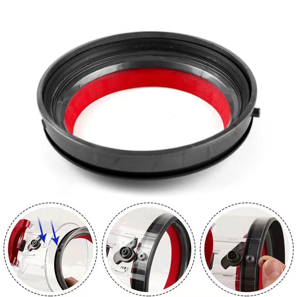 Vacuum Parts High Quality Replacement For Efficient Cleaning - For Dyson V12 Dust Bin Red Silicone Ring