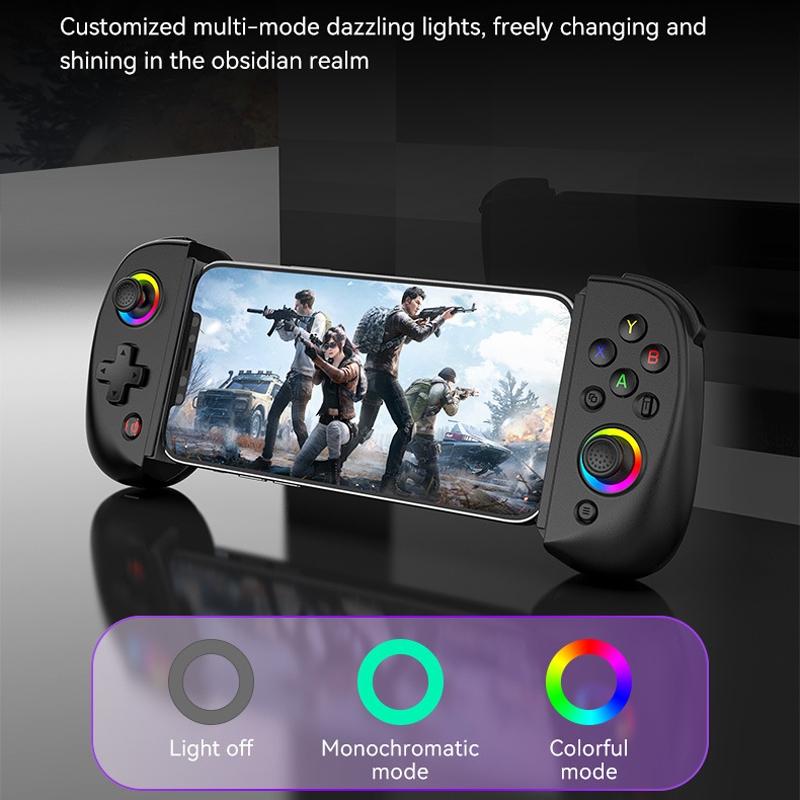 Vibration Grip Wireless Gamepad for Mobile and Pc - Green Blue + Receiver