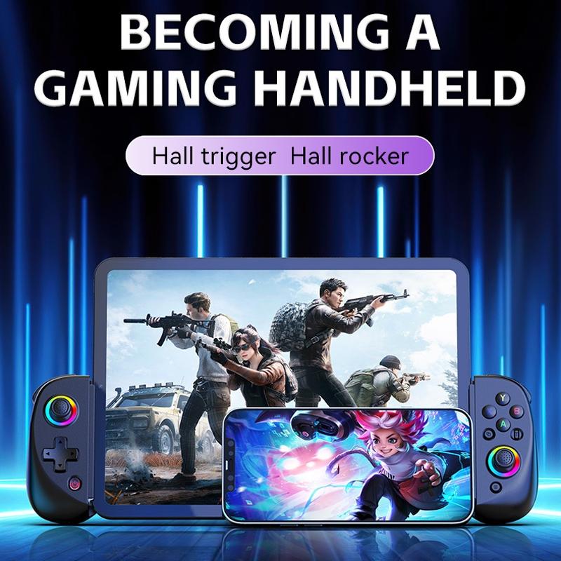 Vibration Grip Wireless Gamepad for Mobile and Pc - Green Blue + Receiver