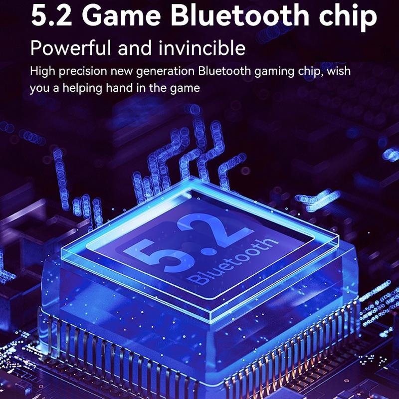 Vibration Grip Wireless Gamepad for Mobile and Pc - Green Blue + Receiver