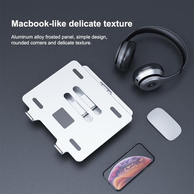 Adjustable Aluminum Laptop Stand - Multi-functional & Foldable