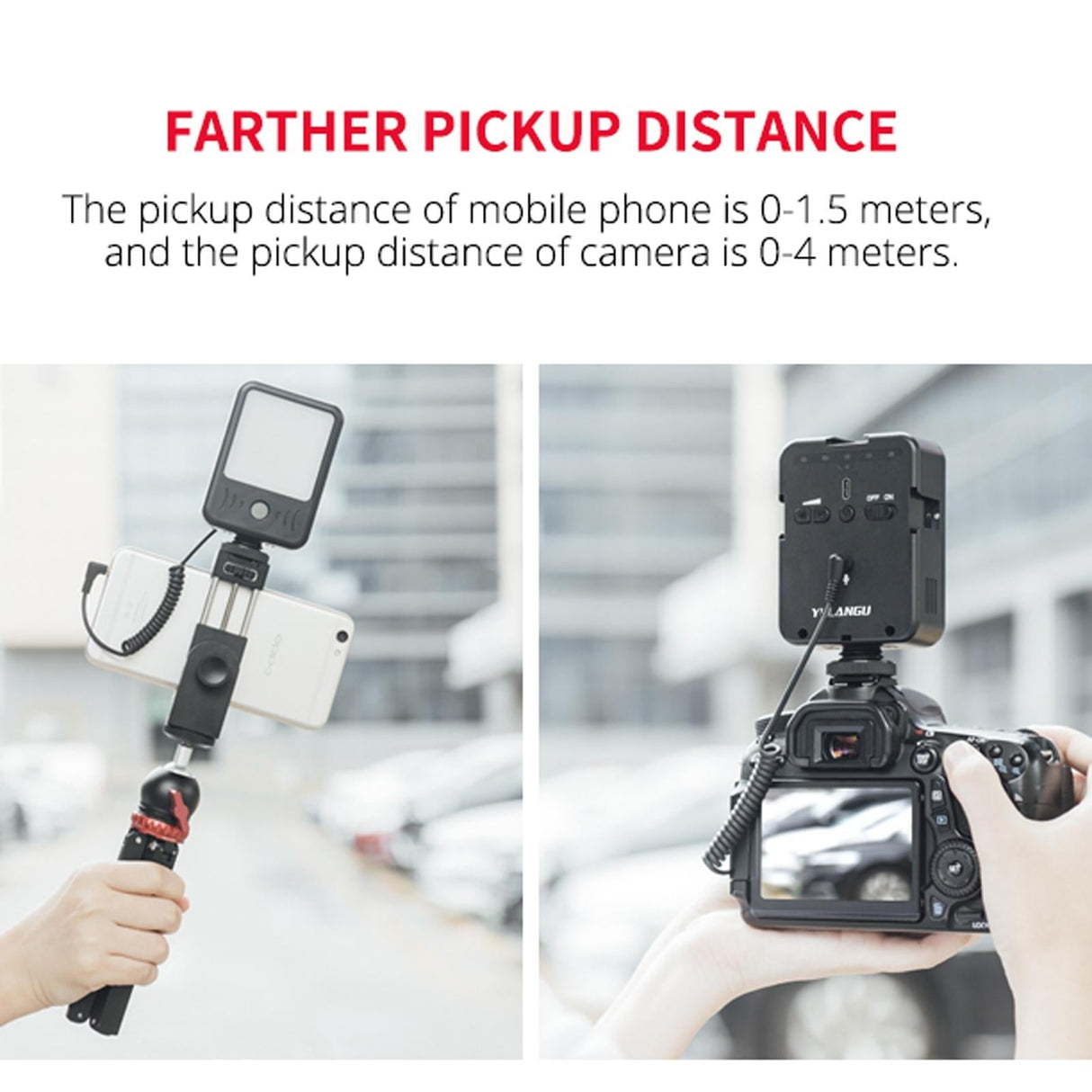 Live Broadcast Microphone Light for Interviews and Recording