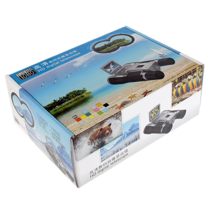 5mp 12x32 Zoom Telescope Binocular Digital Camera with 2.0 Tft Lcd Screen - Black