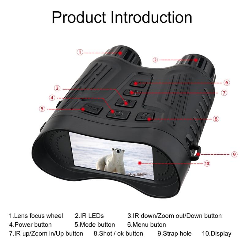 4k Infrared Night Vision Binoculars with 3.2 Tft Screen