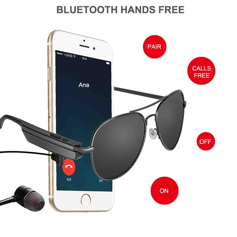 Wireless Bluetooth Sunglasses with Music Earphones and Mic