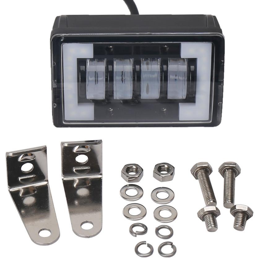4.76 Inch 24W Dc 12 - 24V 1800Lm Ip67 Car Work Lights / Front Bumper Lights / Roof Lights With Holder