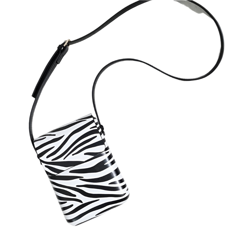 Zebra Pattern Crossbody Phone Bag Versatile & Fashionable