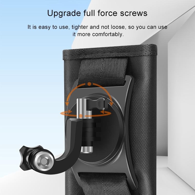 Backpack Mount for Gopro and Other Action Cameras - Hook and Loop Fastener