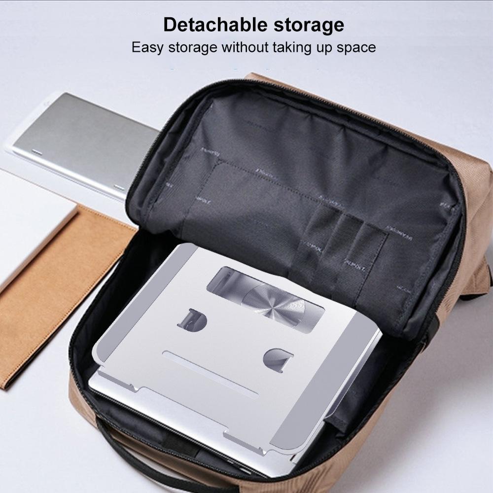 Adjustable Laptop Stand - Portable Aluminum 360 Degree Rotation