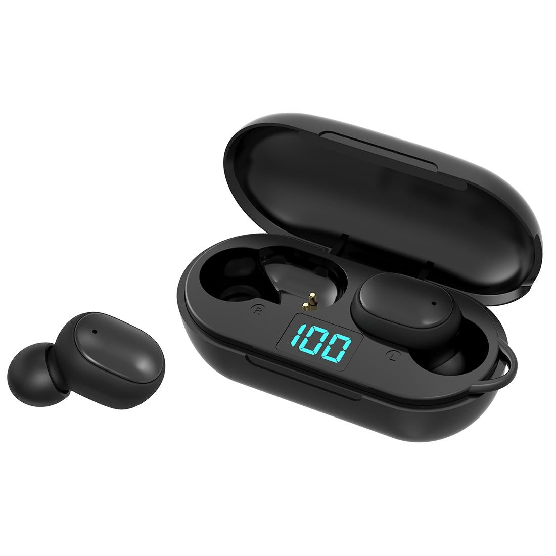 Wireless Bluetooth Earphones with Digital Display & Charging Box - H6 Tws