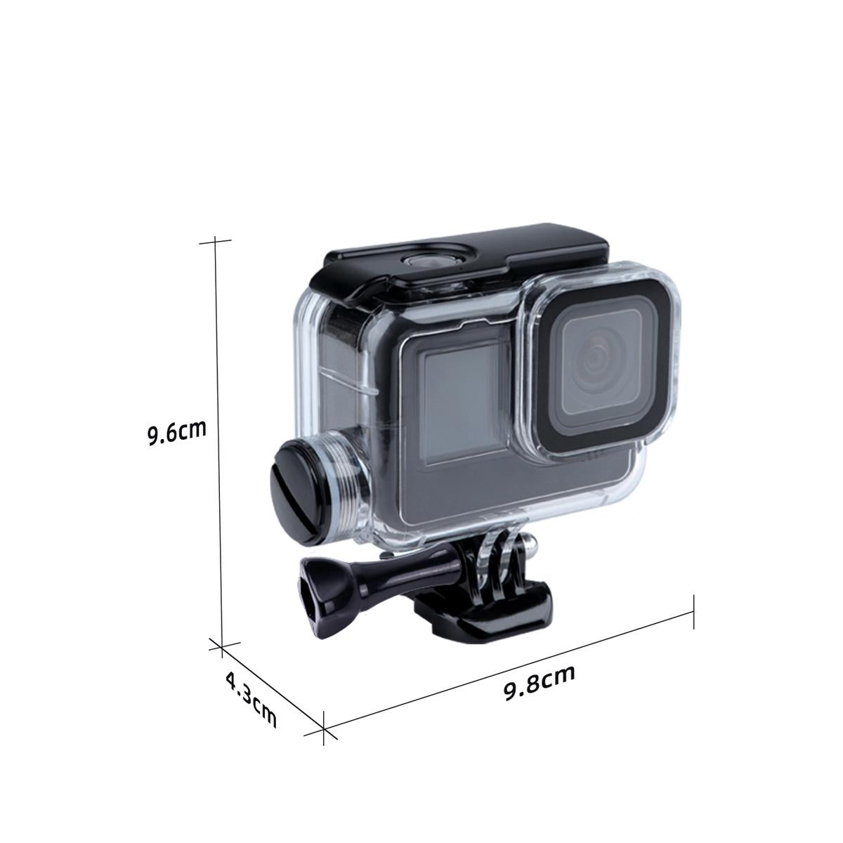 Waterproof Housing Case for Gopro Hero10 / 9 with Buckle Mount and Charging Compatibility