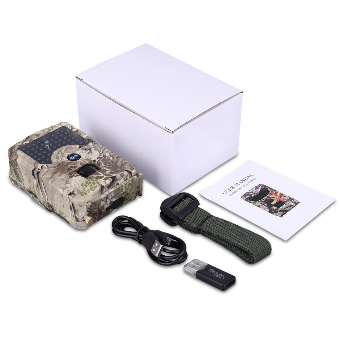 Waterproof Night Vision Trail Camera With Wide Angle And Pir Sensor