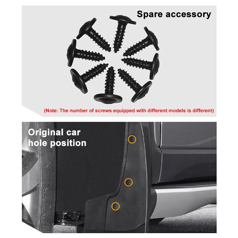 For Hyundai Tucson 2015-2020 4Pcs / Set Car Auto Soft Plastic Splash Flaps Fender Guard
