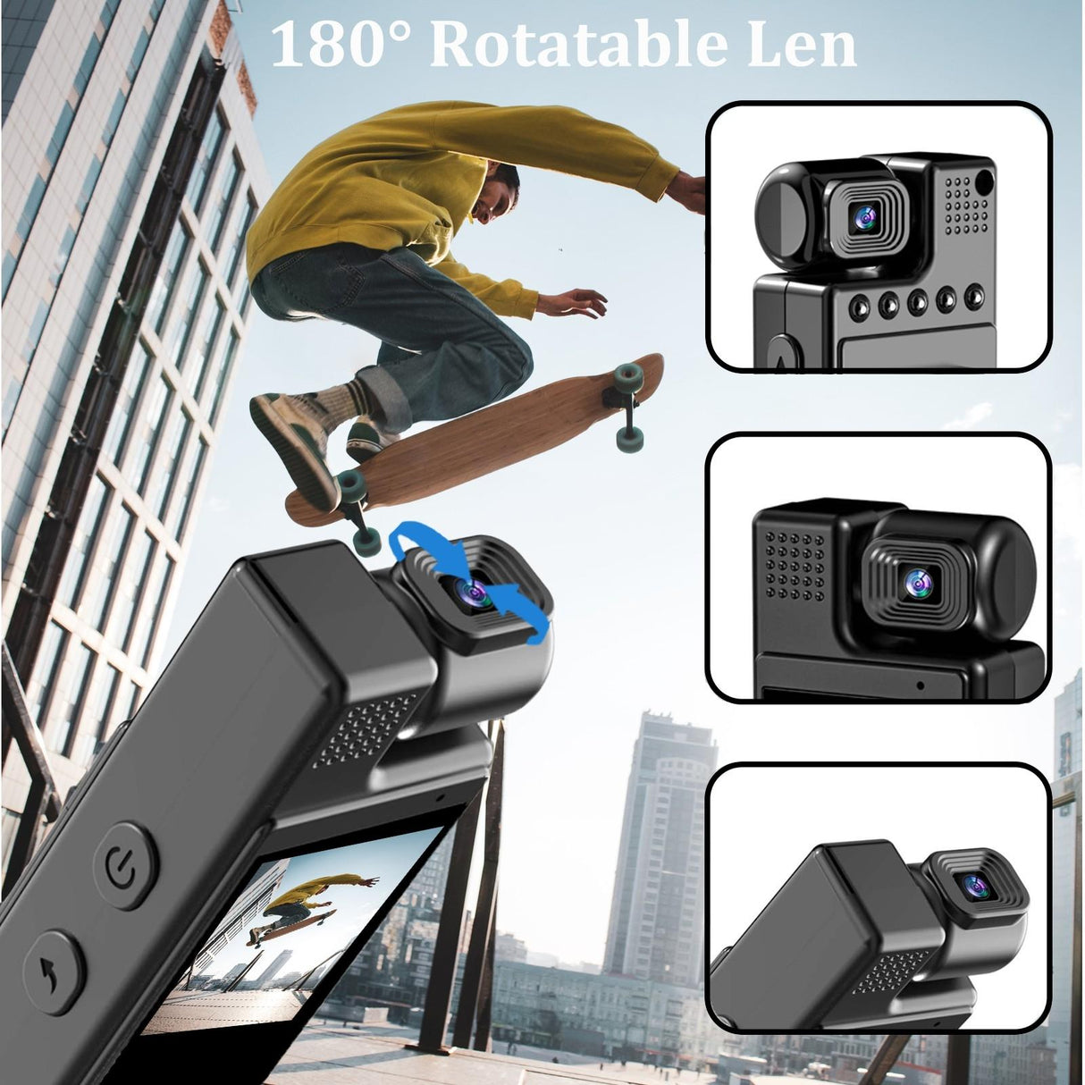 Professional 1080P Hd Action Camcorder - Black