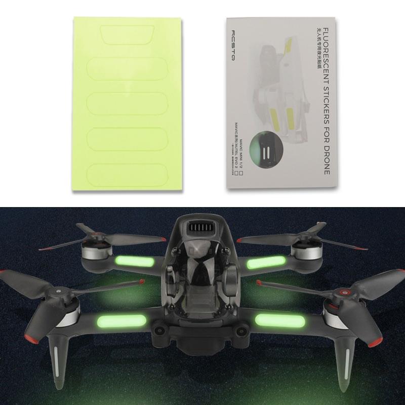 2-pack Luminous Night Flight Stickers for Dji Fpv Drone