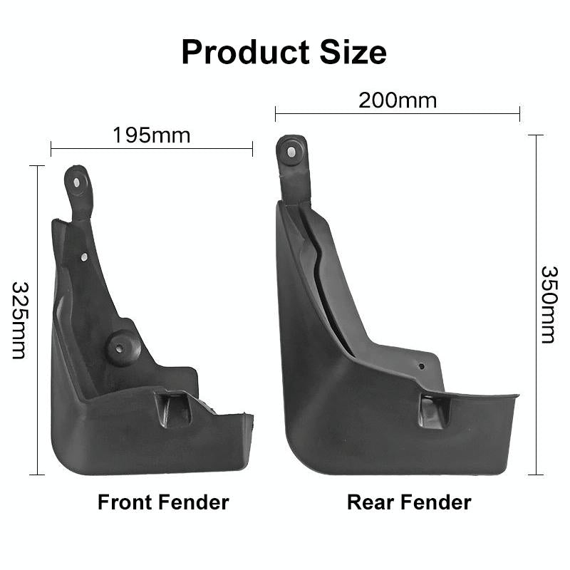 For Toyota Rav4 2019 4Pcs / Set Car Auto Soft Plastic Splash Flaps Fender Guard