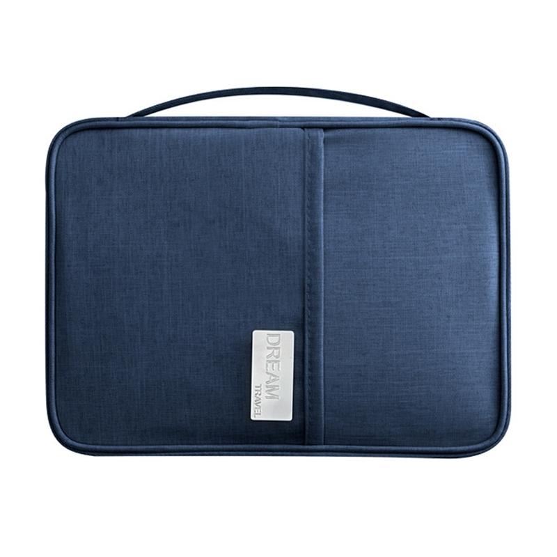 Waterproof Travel Document Bag Black Large - Navy Blue Small