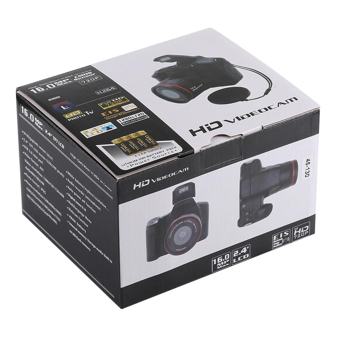 Hd Dv Slr Camera with 1.3mp 2.4 Lcd 720p Recording and Eis