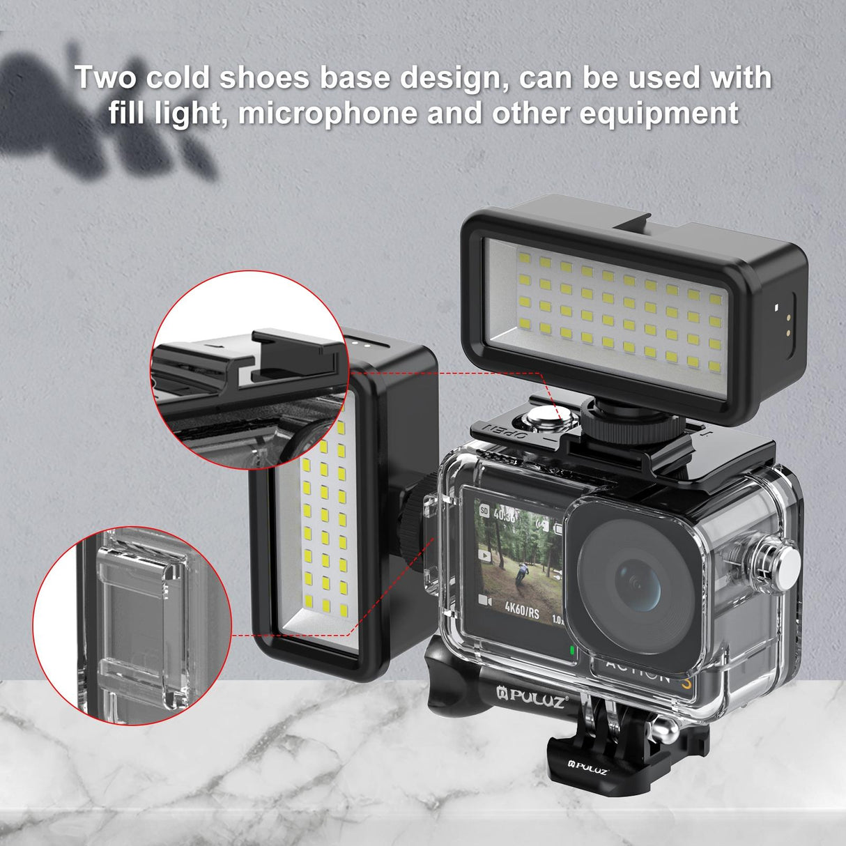 Waterproof Diving Case for Dji Action 3 / 4 - 40m Depth