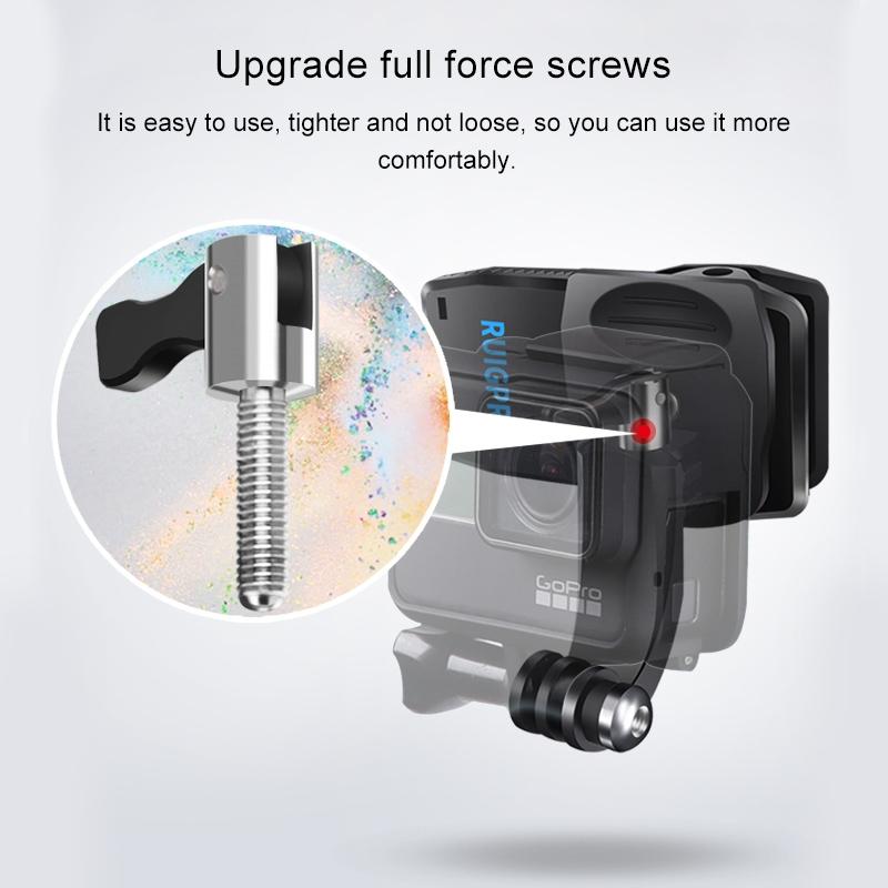 360 Degree J-type Backpack Mount for Gopro Dji and Action Cameras