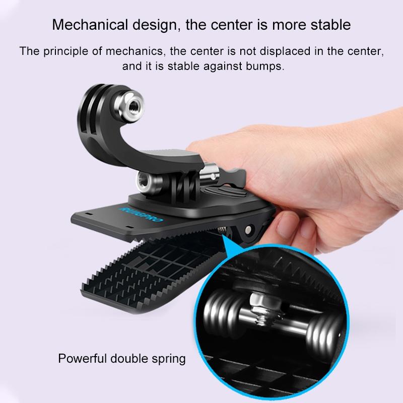 360 Degree J-type Backpack Mount for Gopro Dji and Action Cameras
