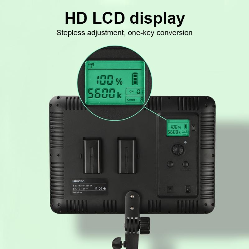 600 Led Flat Fill Light with Remote & Display - Ttv-600