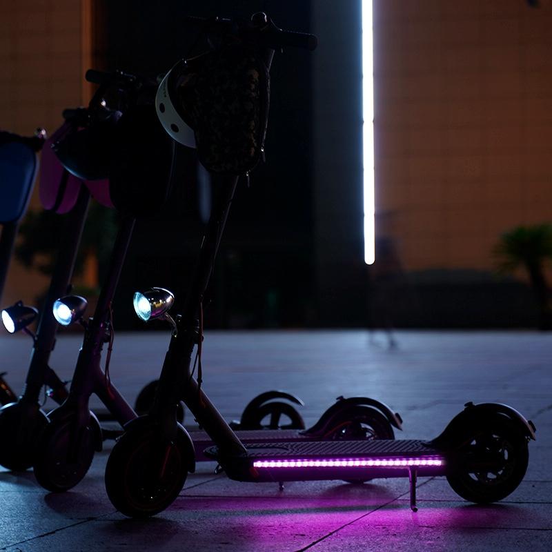 Xiaomi Mijia 1s Scooter with Colourful Marquee Light Strip