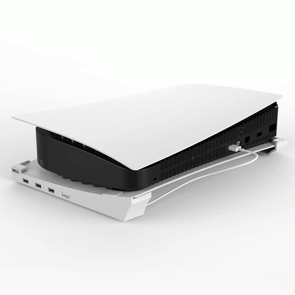 4-port Usb Hub Base for Ps5 Horizontal Stand